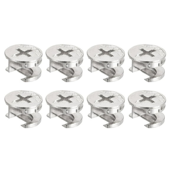 Uxcell Cam Lock Nut for Furniture 14.6x9.5mm Joint Connector Locking Nuts 24Pcs