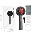 thumbnail image 3 of 3 in 1 Electric Scalp Massager and Hair Oil Applicator, Scalp Massage Brush Oil Applicator Liquid Dispenser, Hair Scrubber Scalp Massage Tool for Home and Travel Use，Red, 3 of 6