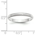 thumbnail image 2 of Primal Gold 14 Karat White Gold 3mm Milgrain Half Round Band Size 6.5, 2 of 7