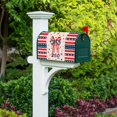 250 Anniversary USA Flag Mailbox Covers Magnetic, Red Blue Star Bow ...