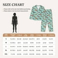 thumbnail image 3 of KLL Christmas Dachshund Print Women's Long Sleeve Pajamas with Pants Sleepwear Loungewear 2 Set-X-Large, 3 of 7