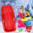 thumbnail image 3 of Lambaolom 35in Classic Plastic Snow Sled 1-2 Rider with Drawstring Winter Skiing Sled Suitable for Boys Girls or Adults, 3 of 6