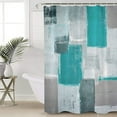 thumbnail image 4 of FNNMNNR Fabric Shower Curtain for Bathroom  Abstract Geometric Lavender  Custom Shower Curtain Set with Hooks  Luxury Bathroom Curtains  Purple Grey Waterproof Polyester Bathroom Accessor, 4 of 6
