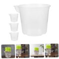 thumbnail image 3 of RUNROTOO Orchid Watering Flower Pot 4Pcs Clear Plastic For Patio And Garden, 3 of 7