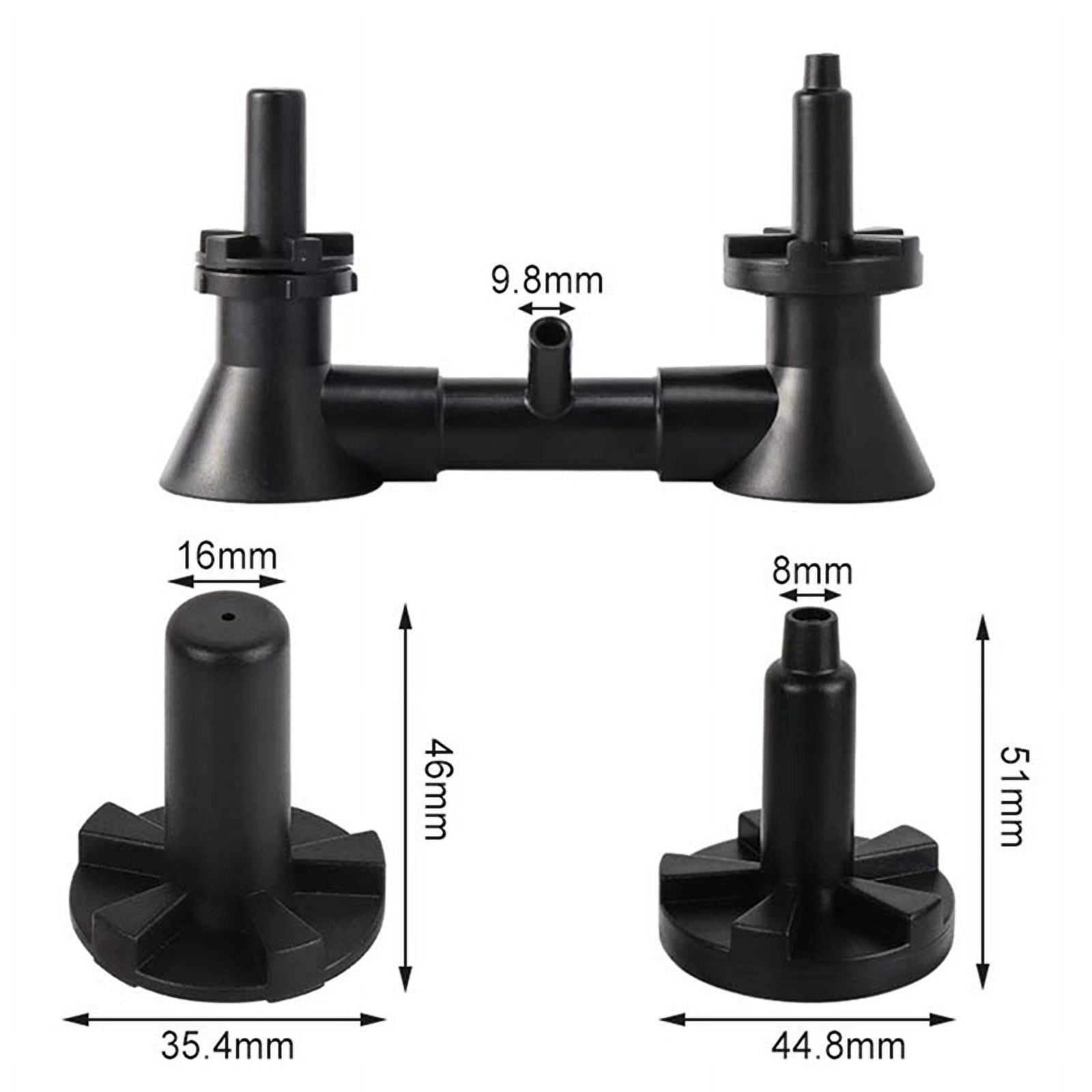 2X Double Wine Rinser Beer Bottle Washer Homebrew Beer Wine Cleaning Equipment Cleaner with Faucet Bar Tools