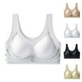 thumbnail image 2 of VISALY Sports Bras for Women High Support, High Support Adjustable Strap Full Coverage Up Bras Comfortable No Underwire Wireless Bras, Backless Bra, Bras, Sleep Bra (Light Blue, XXL), 2 of 7