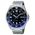 thumbnail image 1 of Casio Standard Analog Stainless Steel Black Dial Quartz MDV-107D-1A2 200M Men's Watch, 1 of 3