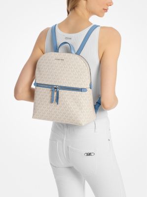 Two beautiful Backpack
• Logo-print canvas
• 89.4% coated canvas/9.6% polyester/ Michael Kors Outlet Cooper Signature Logo and Nylon Backpack  main image 2