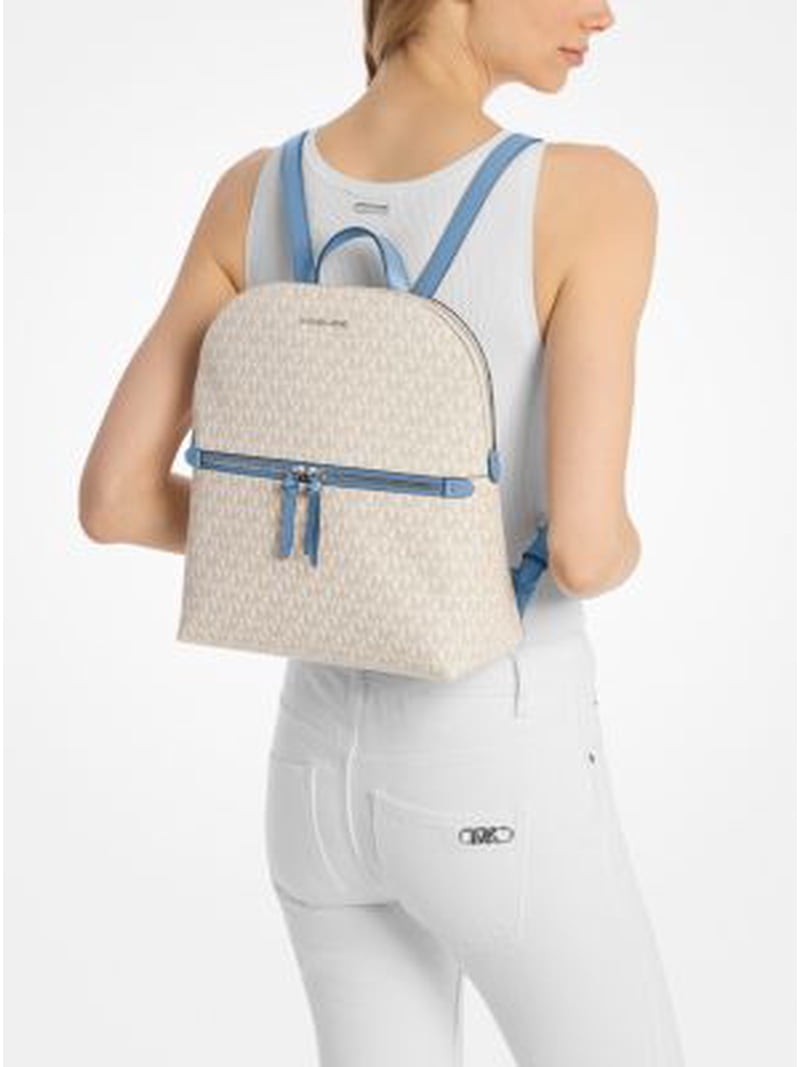MICHAEL KORS Dallas Medium Signature Logo Backpack-LT SKY  display picture 3