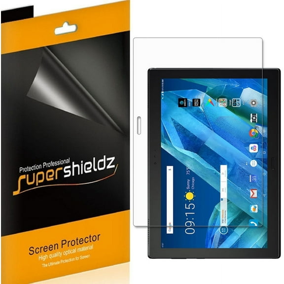 [3-Pack] Supershieldz for Lenovo Moto Tab Screen Protector, Anti-Bubble High Definition (HD) Clear Shield