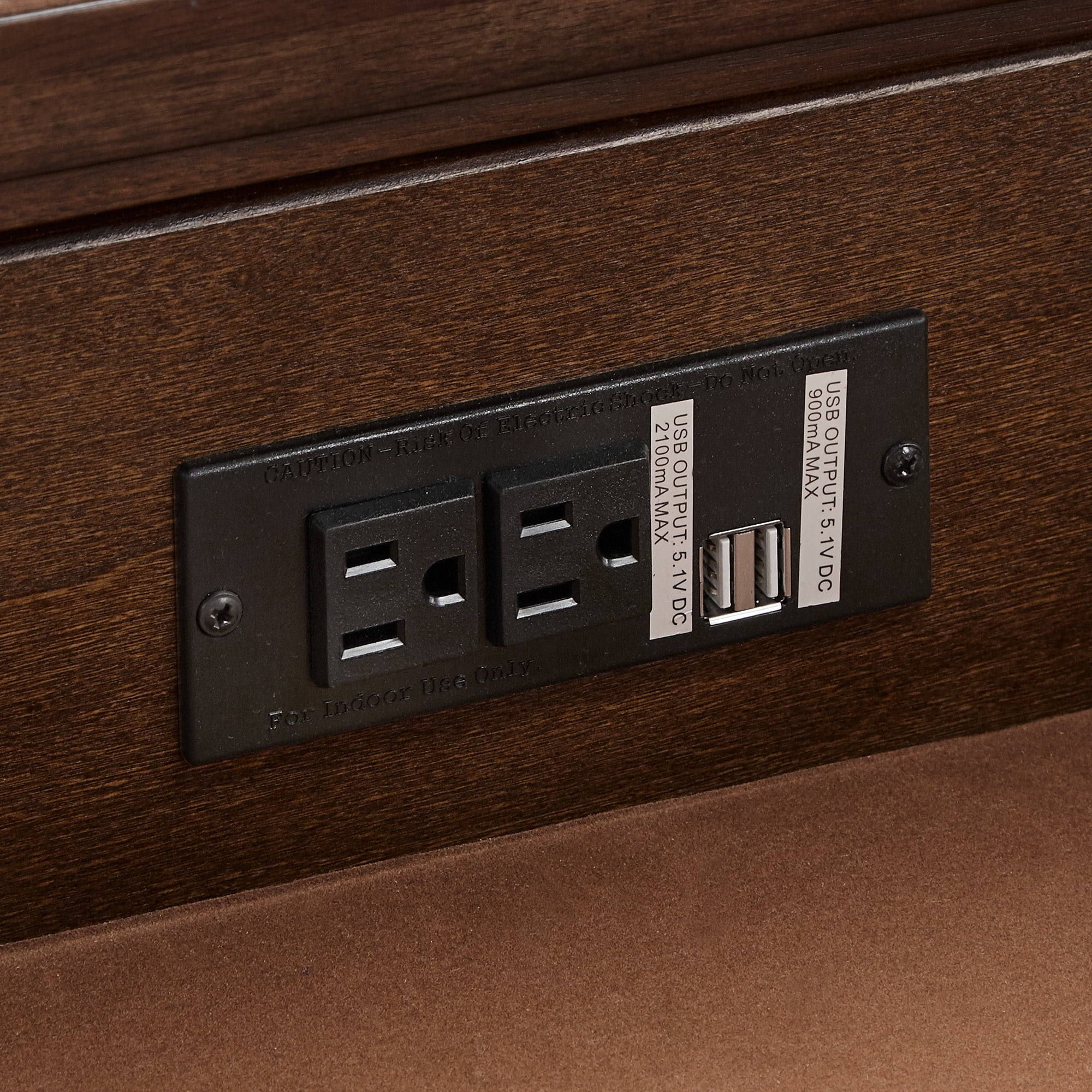 Weston Home Julius 26" Wide 2-Drawer Campaign Nightstand