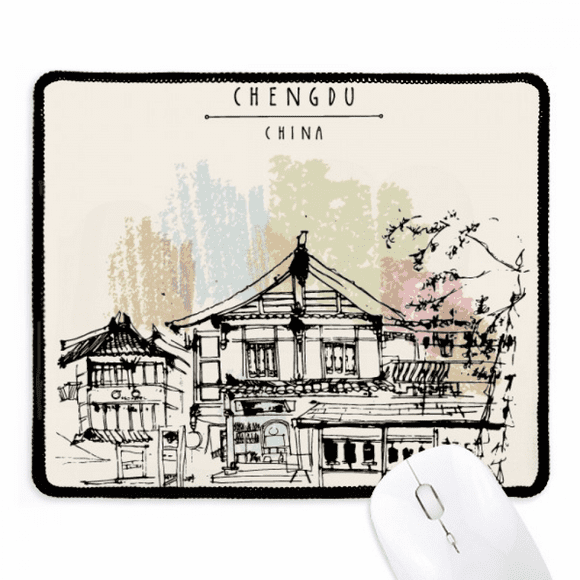 A Little Hub in Chengdu of China Mousepad Stitched Edge Mat Rubber Gang Pad