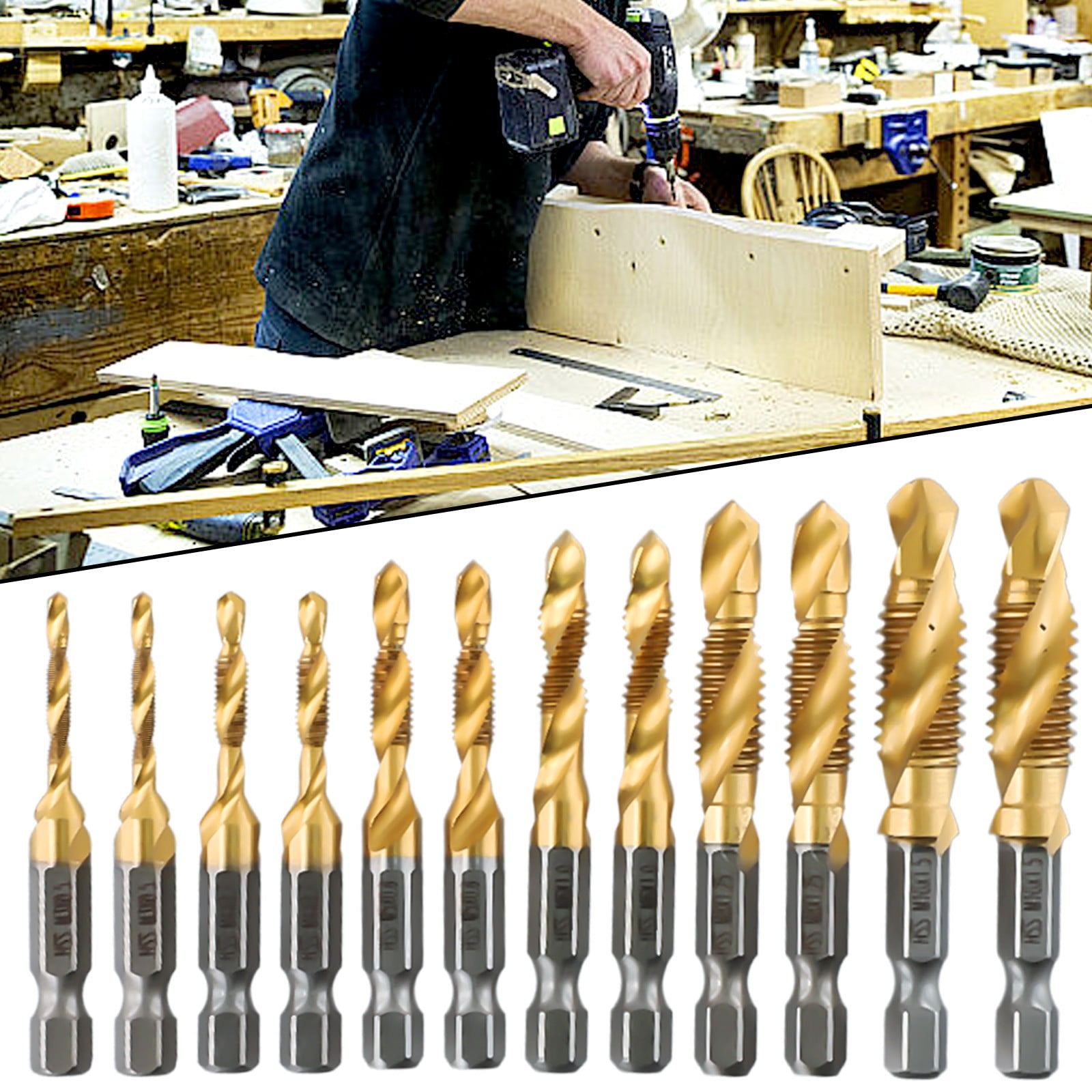 Hex Shank Makita Gold Bit Set Makita Impact 1/4 Hex Shank Gold