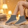 thumbnail image 4 of Cmfcve Fuzzy Slipper Socks for Women Non-Slip Winter House Socks Solid Thick Warm Socks, 4 of 6