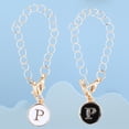 thumbnail image 3 of Accesorios de dijes para la letra P de la Copa Stanley, mango de letra de identificación con nombre, 2 uds., 3 of 9