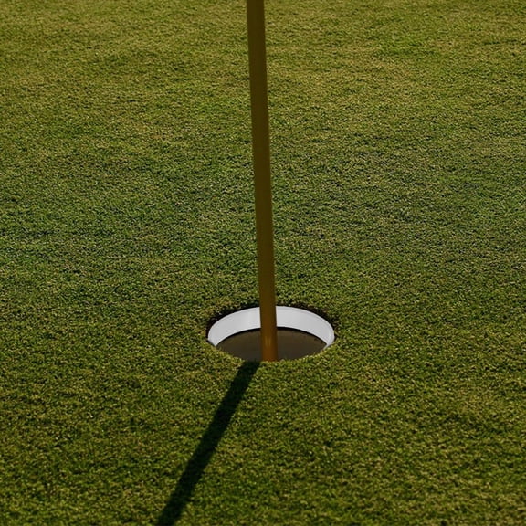 ETHZZLE 6Pcs White Plastic Golf Cup Rings Stable Indoor Outdoor Putting Green Protector