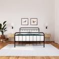 thumbnail image 2 of Woven Paths Brooklyn Metal Platform Bed Frame, Full Size, Black, 2 of 12
