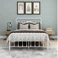 thumbnail image 3 of Metal Full Bed Frame White Color,No Box Spring,Easy Assembly, 3 of 6