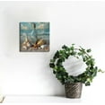 gouleft Coastal Beach Wall Art for Bathroom Seascape Seashell Starfish