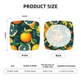 thumbnail image 6 of Gaeub Fresh Orange Square Chair Seat Covers, Stretch Fitted Printed Chair Seat Cushion Cover for Kitchen, Office - One Size, 6 of 9