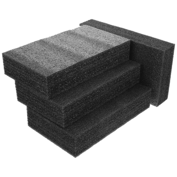 PAMINGONO 4-Pack Black Foam Inserts with Tear-Resistant Material, Professional Foam Blocks for Packing and Daily Use Accessories