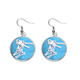 thumbnail image 1 of Deporte de invierno SKI acción ilustración Pendientes pendientes de plata colgantes joyas señora Unbranded M, 1 of 3