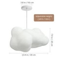 thumbnail image 2 of HINTRMENT 1Set Cloud Shape LED Pendant Lamp Adjustable Height 1.5m Ceiling Light for Children's Room, 2 of 8