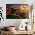 thumbnail image 3 of Elephant Stock Cliffs Of Moher Before Dark Wall Art - Horizontal Canvas Wall Art - Living Room Wall Decor - Photography Places Canvas - Brown And Orange Decor - 24" x 16", 3 of 8
