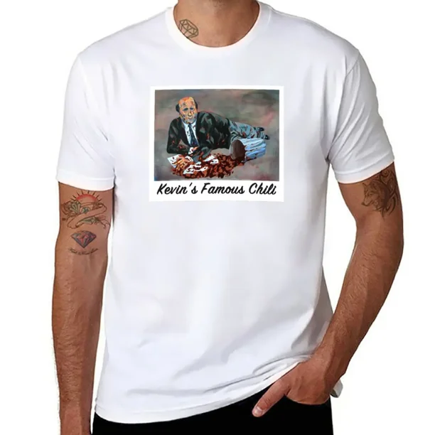 Kevin's Famous Chili-Camiseta de la oficina camisetas bonitas de moda coreana camiseta de gran tamaño para hombres