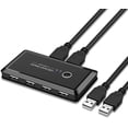 thumbnail image 3 of USB KVM Switch USB 3.0 2.0 Switcher 2 Port PCs Sharing 4 Devices for Keyboard Mouse Printer Monitoring USB Switch Selector Sale, 3 of 8