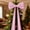 Pink, variant on Pekkaxy RYGRZJ Red Bow Christmas Tree Topper, 6 Ft Big Christmas Bows for Xmas Tree - Giant Velvet Bow for Window Mantle Wall Door Decor - Indoor Home Room Party Hanging Xmas Decoration