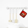 thumbnail image 3 of Caroline's Treasures Crab in Santa Hat Santa Claws Pair of Pot Holders, 3 of 3