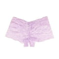 thumbnail image 1 of Elegant Lace Plus Size Panties For Women Comfortable Stretch Seamless Underwear With Open Design, 1 of 3