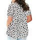 thumbnail image 3 of Fiudx Ofertas Flash Artículos En Oferta Camiseta Holgada de Manga Corta con Cuello Redondo y Estampado Informal Grande para Mujer, 3 of 5