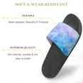 thumbnail image 3 of GZHJMY Stylish Slides for Women Men, Starry Sky with Vivid Neon Colors Soft Flexible Slip-on Sandals Slippers, 3 of 7