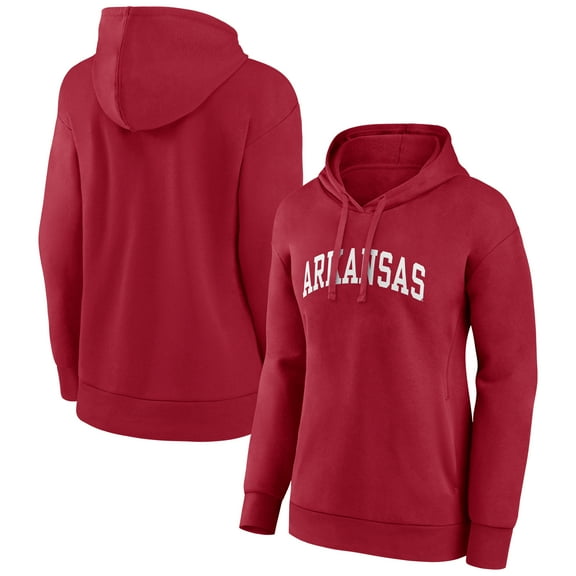 Women's Cardinal Arkansas Razorbacks Arch Pullover Hoodie