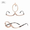 thumbnail image 2 of Magnifying Makeup Glasses Eye Make Up Spectacles Flip Down Lens Folding Cosmetic Glasses for Women （+1.0）, 2 of 5