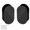 Black, variant on 2pcs Reusable Acrylic Cable Clip Set Adhesive Backing Cord Management for Flat Surfaces USB Cable Organizers