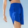 thumbnail image 5 of Women's 7" Athletic Running Long Shorts Workout Hiking Shorts Quick Dry High Waisted Active Zipper Pocket(Blue,M）, 5 of 7