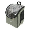 thumbnail image 1 of Sac à Dos pour Chien et Chat Approuvé par les Compagnies Aériennes pour Petits Chiens - Imperméable, Résistant aux Taches, Sac à Dos de Randonnée pour Chien avec Couverture en Maille, Ceinture - Cuir Vert, 1 of 7
