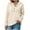 Beige, variant on AXXD Womens Casual Tops Basic Summer 2024 Loose Casual Solid Color Hooded Long Sleeved Sweater For Women