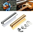 thumbnail image 2 of 1 Set of Guitar Slide Metal Steel Tone Bar Stainless Steel Thumb Finger Picks, 2 of 19