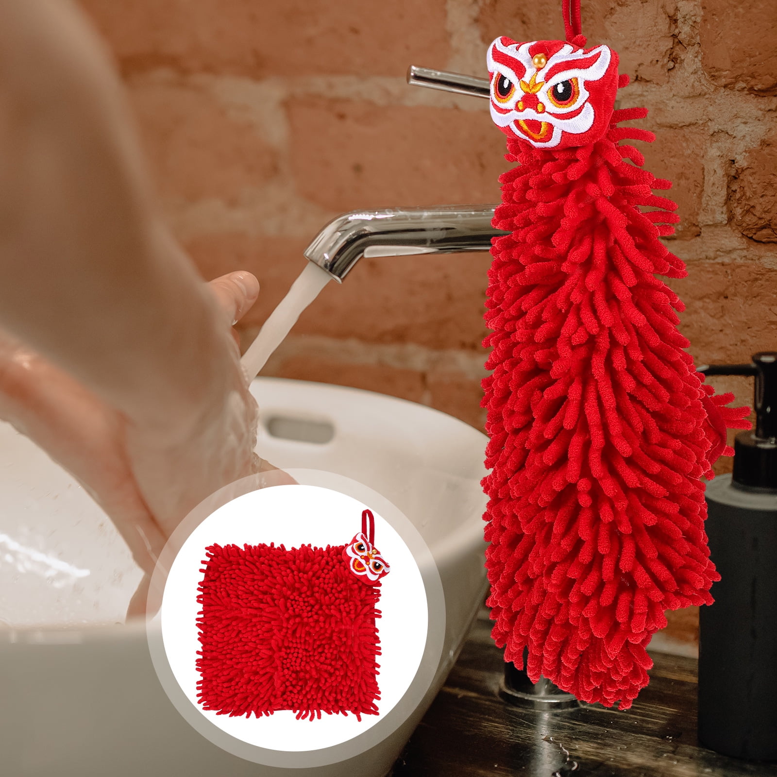 Instant Dry Fuzzy Ball Hand Towels