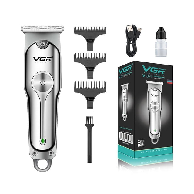 Wartleves Afeitadora de pelo USB de acero inoxidable, recortadora de pelo de cuerpo completo recargable para hombres, 3 peines de acero inoxidable con afeitadora y 1 USB