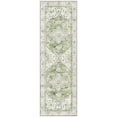 thumbnail image 2 of Washable Runner Rug, 2x6 Non-Slip Boho Vintage Hallway Rug Runner with Rubber Backing, Stain Resistant & Low Pile Faux Wool Distressed Carpet Runner for Kitchen, Laundry, Entrance, 2 of 7