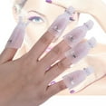 thumbnail image 2 of 10x Reusable Salon DIY Nail Art Tool Acrylic UV Gel Polish Remover Soaker Cleaner Clip Cap Wrap (White) by, 2 of 4