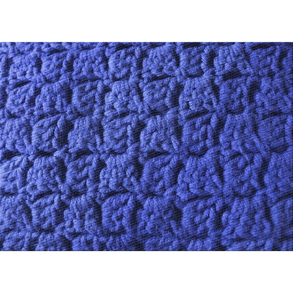 Ahgly Company Machine Washable Indoor Rectangle Transitional Blue Ribbon Blue Area Rugs, 4' x 6'