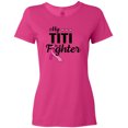 thumbnail image 3 of Inktastic Breast Cancer Awareness My Titi is a Fighter Women's T-Shirt, 3 of 5