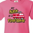 thumbnail image 4 of Inktastic My Aunt is a Firefighter with Fire Truck Youth T-Shirt, 4 of 5