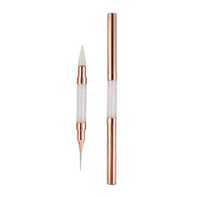 DPTALR Porte-Stylo à Cristaux Acryliques Pointe Perceuse Multifonctionnelle Clou Stylo Clou Outil